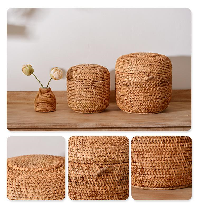 Handwoven Rattan Tea Storage B - Food Storage With Dividers review and price