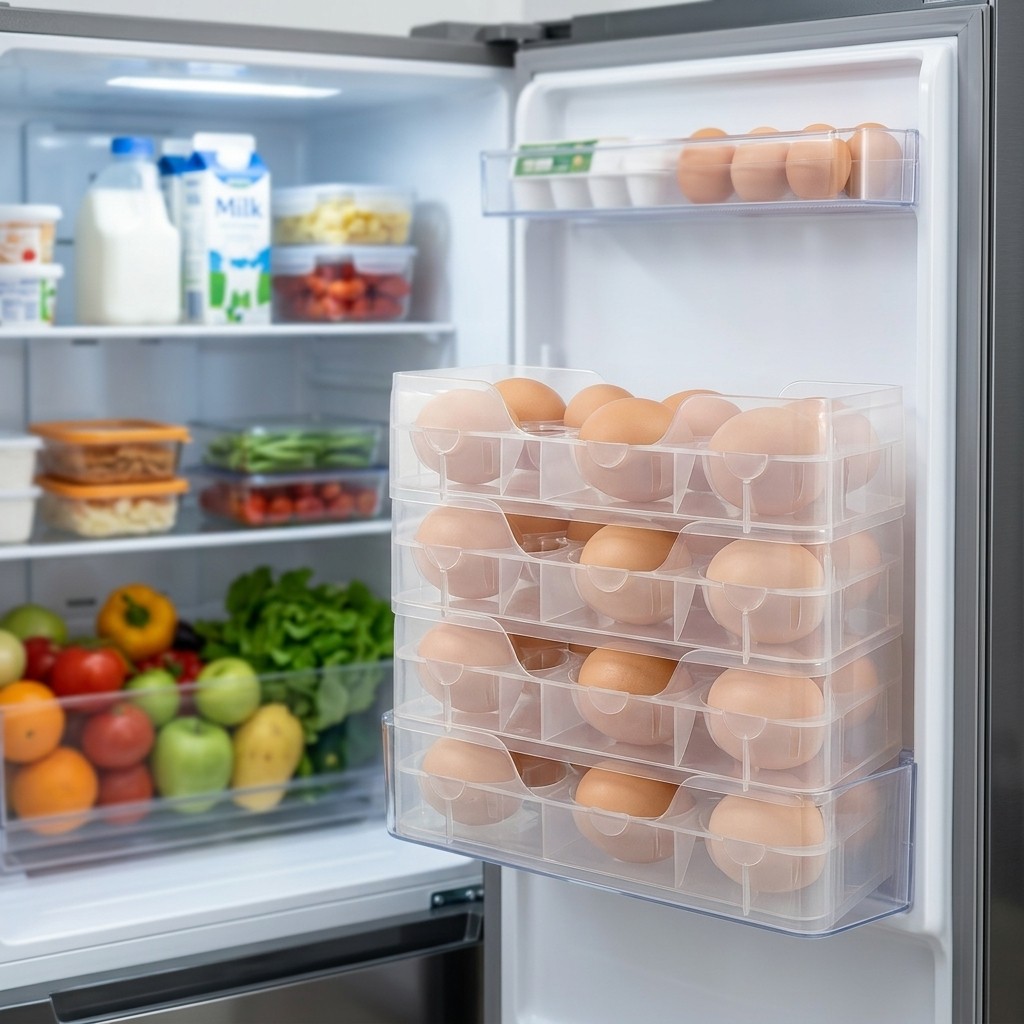Stackable Egg Holder Fridge Or - Food Storage With Dividers review and price