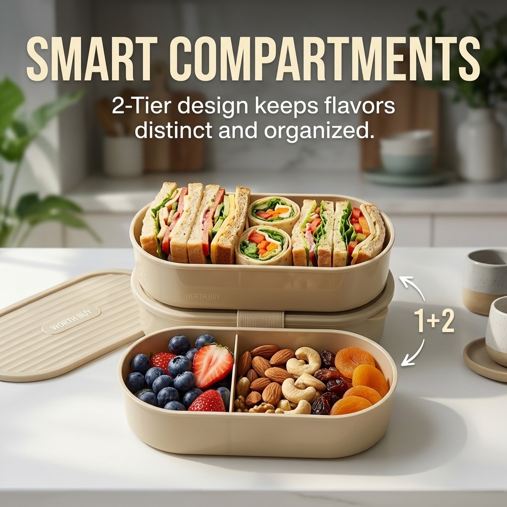 2Pcs/Set Reusable Plastic Lunc - Food Storage Oven Safe review and price